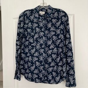 LOFT floral button down shirt